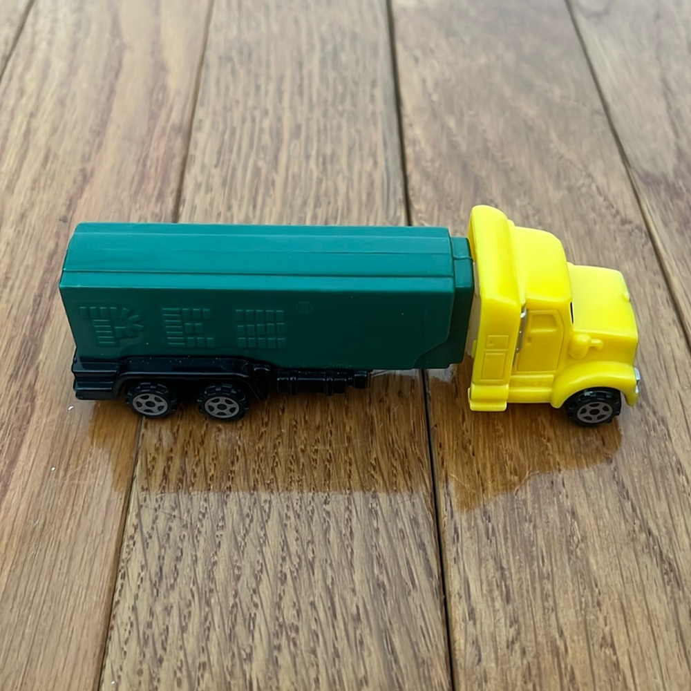 PEZ Candy Dispenser Green & Yellow Truck